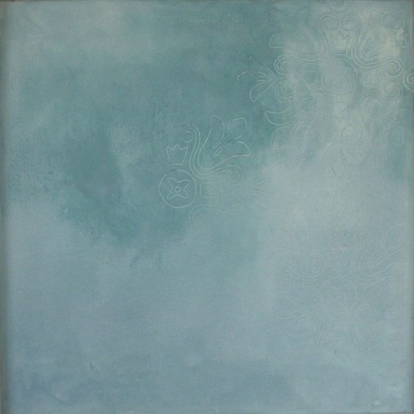 scribed blue pod